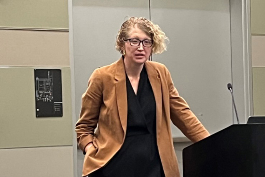 Dr. Caitlin Proctor Presenting at the AWWA Water Quality Technology Conference.