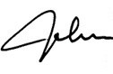 John W. Sutherland signature