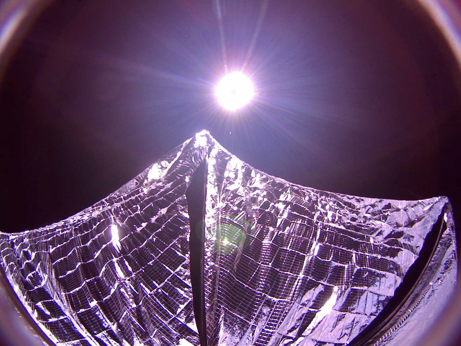 LightSail 1 with a deployed solar sail. Image credit: The Planetary Society.