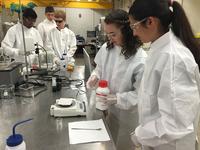 Students are preparing solutions for electrospinning nanofibers