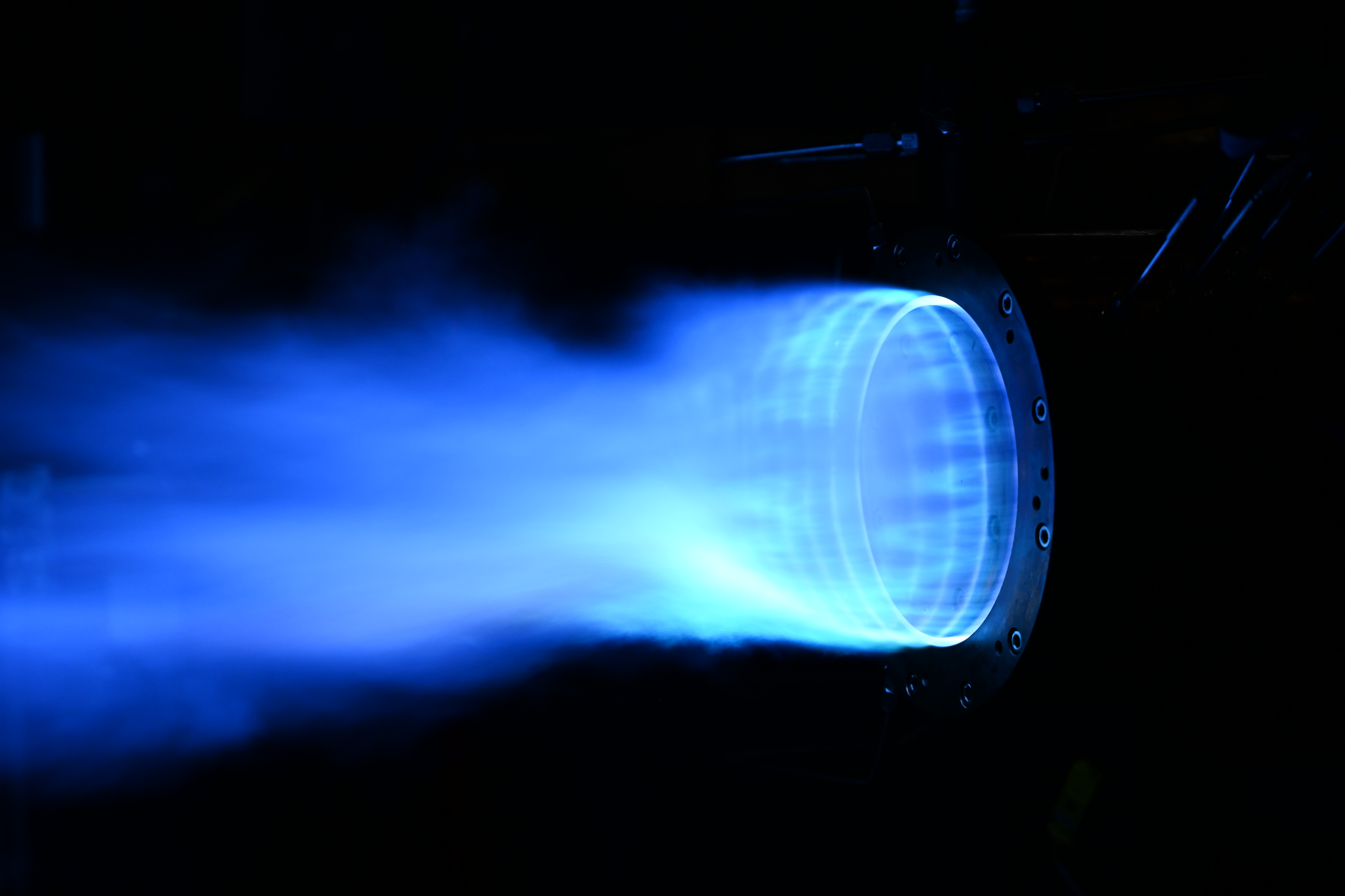 <p style=text-align:left;> Detonation based propulsion systems represent the next technological leap in the never-ending quest for more efficient and higher performing combustion devices.  With applications in both power generation and aerospace propulsion, thermodynamic cycles utilizing detonations can exploit the advantages of combusting propellants at a higher pressure to generate more work, thrust, or heat.  In our group, we specialize in capturing and understanding the underlying chemical and hydrodynamic processes within a detonation.  We leverage that understanding into the designs of large scale experiments wherein we test rotating detonation combustors (RDCs) at engine-relevant conditions.  Using high speed optical diagnostics, we probe the reacting flow fields to measure scalar and vector fields within the combustor and provide data for physics-based modeling of the combustor operation.  From the microscale physical processes within a detonation wave to the macroscale performance and operability of RDCs, the Slabaugh group is at the forefront of detonation diagnostics and research.</p>
	  <p style=text-align:left;font-size:85%> <u>Select Publications:</u></p>
		<p style=text-align:left;font-size:75%> Ethan W. Plaehn, Rohan M. Gejji, Ian V. Walters, and Carson D. Slabaugh. Continuous injector geometry variation to augment rotating detonation combustor operation and performance. Journal of Propulsion and Power 40(3), 2024. doi: 10.2514/1.B39296.</p>
		<p style=text-align:left;font-size:75%> Ethan W. Plaehn, Ian V. Walters, Rohan M. Gejji, and Carson D. Slabaugh. Bifurcation in rotating detonation engine operation with continuously variable fuel injection location. Journal of Propulsion and Power 39(2), 2023. doi: 10.2514/1.B38801.</p>
	  <p style=text-align:left;font-size:75%> Ian V. Walters, Aaron I. Lemcherfi, Rohan M. Gejji, Stephen D. Heister, and Carson D. Slabaugh. Performance characterization of a natural gas-air rotating detonation engine. Journal of Propulsion and Power 37(2), 2020. doi: 10.2514/1.B38087.</p>
	  <p style=text-align:left;font-size:75%> Ian V. Walters, Christopher L. Journell, Aaron I. Lemcherfi, Rohan M. Gejji, Stephen D. Heister, and Carson D. Slabaugh. Operability of a Natural Gas-Air Rotating Detonation Engine. Journal of Propulsion and Power 36(3), 2020. doi: 10.2514/1.B37735.</p>
