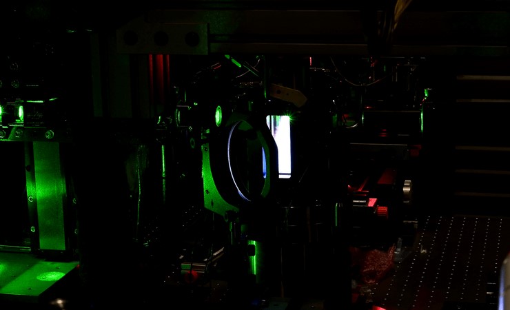 <p style=text-align:left;> In-space rocket propulsion requires a reliable and repeatable method of ignition. We use focused laser pulses to deposit energy into the mixing layer of a shear co-axial rocket injector as one such ignition method. Application of Schlieren and chemiluminescence imaging, as well as the use of Coherent Anti-Stokes Raman Scattering (CARS) measurements at points of interest within the flow, to provide information about the evolution of the flame structure through the ignition process and the mixture state and composition at the point of energy deposition. Shown above is a combined Schlieren and OH* chemiluminescence video showing density gradients and emissions from OH* radicals, a product of hydrocarbon combustion, in our optically-accessible rocket combustor.</p>
   	  <p style=text-align:left;font-size:85%> <u>Select Publications:</u></p>
   	  <p style=text-align:left;font-size:75%>Ryan M. Strelau, Mark D. Frederick, Timothy R. Winter, William C.B. Senior, Rohan M. Gejji, Carson D. Slabaugh. Laser induced spark ignition of a gaseous methane–oxygen model rocket combustor. Combustion and Flame, Volume 265, 2024. doi: 10.1016/j.combustflame.2024.113463.</p>
		   