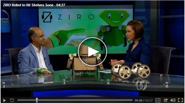 ZIRO Robot to Hit Shelves Soon! [Interview on Inside Indiana Business]
