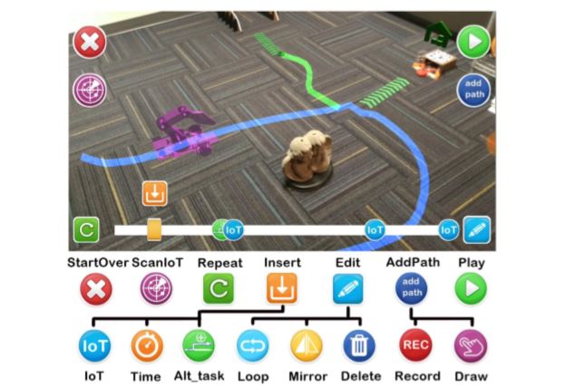 V.Ra: An In-Situ Visual Authoring System for Robot-IoT Task Planning with Augmented Reality