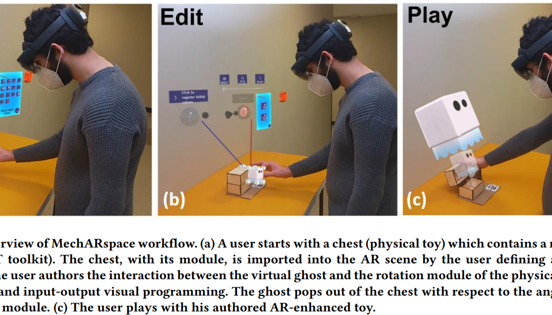 MechARspace: An Authoring System Enabling Bidirectional Binding of Augmented Reality with Toys in Real-time