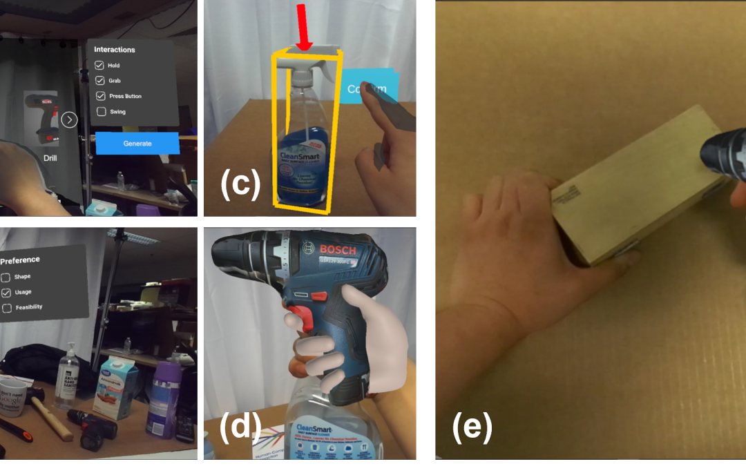 Ubi-TOUCH: Ubiquitous Tangible Object Utilization through Consistent Hand-object interaction in Augmented Reality