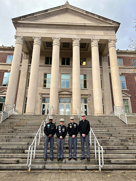 Cadets on HOVD steps