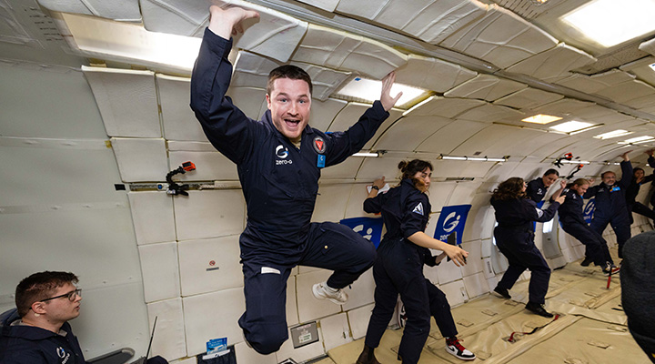 Colt Crowson on Zero-G's Parabolic Flight