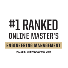 Ranked #1 Online Master's in Engineering Management
