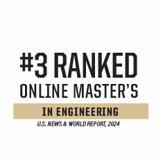 Ranked #3 in best online masters in engineering