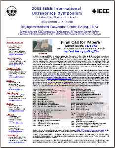  * First Call for Papers * 