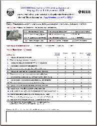  * Short Course Evaluation Form * 