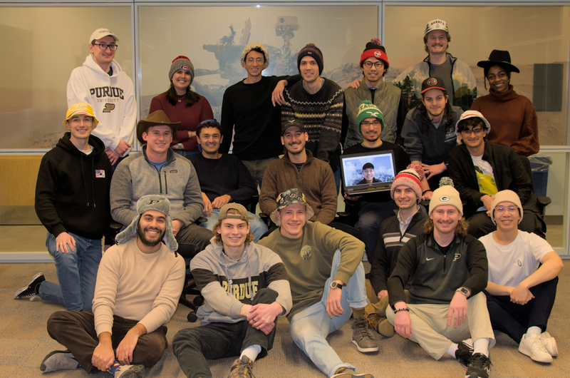Prof. Howell's research group in ARMS 2008. Top Row: Tyler Hook, 
                 Mo Brockman, Josiah Badiali, Antony Fleming, Takayuki Shihara, Zach Stewart,
                  Nadia Numa.  Second row: Cody Waldecker, Drew Langford, JP Almanza-Soto, 
                  Ricardo Gomez, 
                  Mitch Dominguez     , Jonathan Richmond, Jay Singh.  Front Row: Noah Sadaka, 
                  Dale Williams, 
                  Lorin Nugent, Beom Park, Liam Fahey, Landon Abboud, Robert Lee