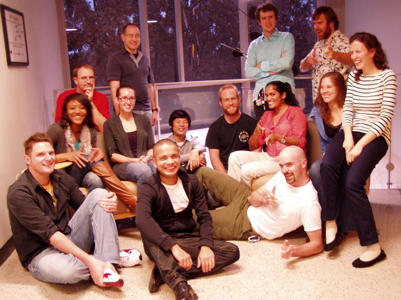 Fall 2013. Pictured: Wayne Schlei, Bonnie Prado Pino, Cody Short, Tash Bosanac, Chris Geisel, Rohan Sood, Masaki Kakoi, Chris Spreen, Davide Guzzetti, Ash Das, Jeff Stuart, Ted Wahl, Amanda Haapala, and Lucia Capdevila.