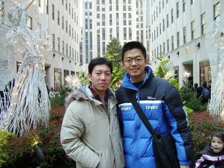 Rockefeller Center with Zhe from NYU