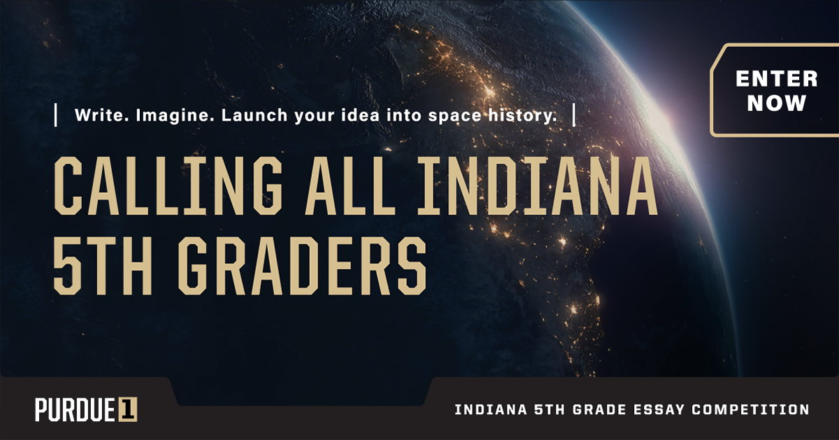 Calling all Indiana 5th graders. Write. Imagine. Launch your idea into space history. Enter now.