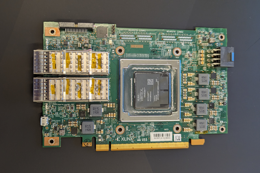 Circuit board with Xilinx processor