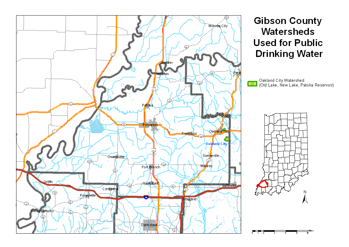 Gibson County map