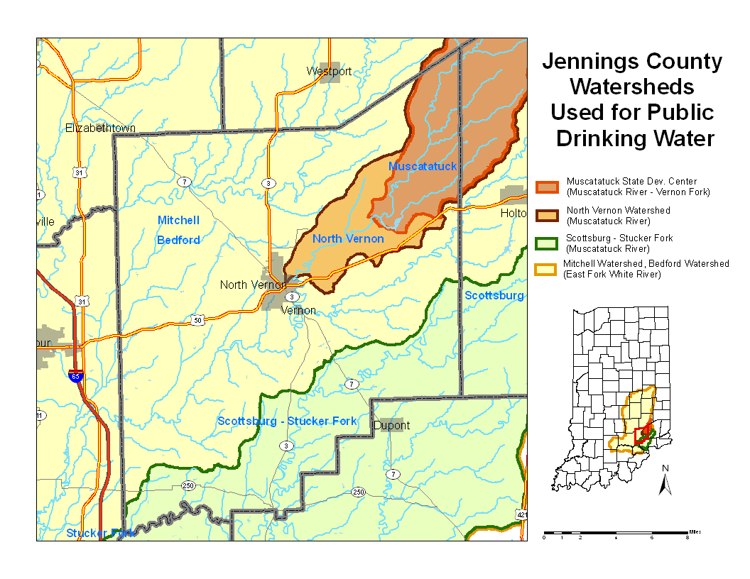 Jennings County map