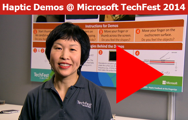 Haptic Demos at Microsoft TechFest 2014
